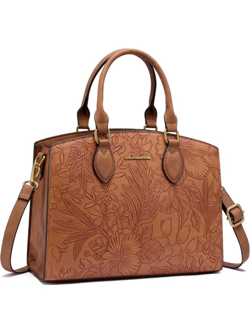 Vintage Tote Shoulder Bag for Women | Trendy PU Leather Satchel | Medium Handbag